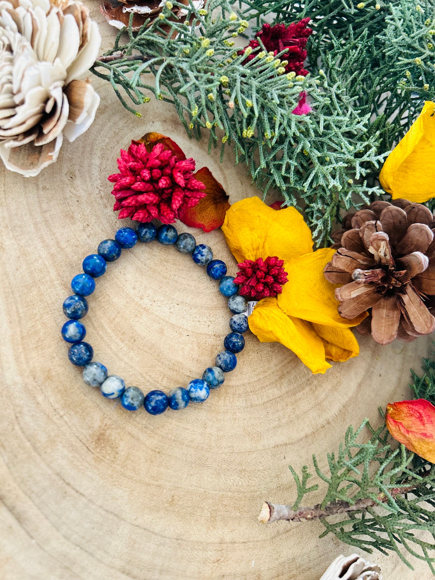 Bracelet Lapis-lazuli 8mm