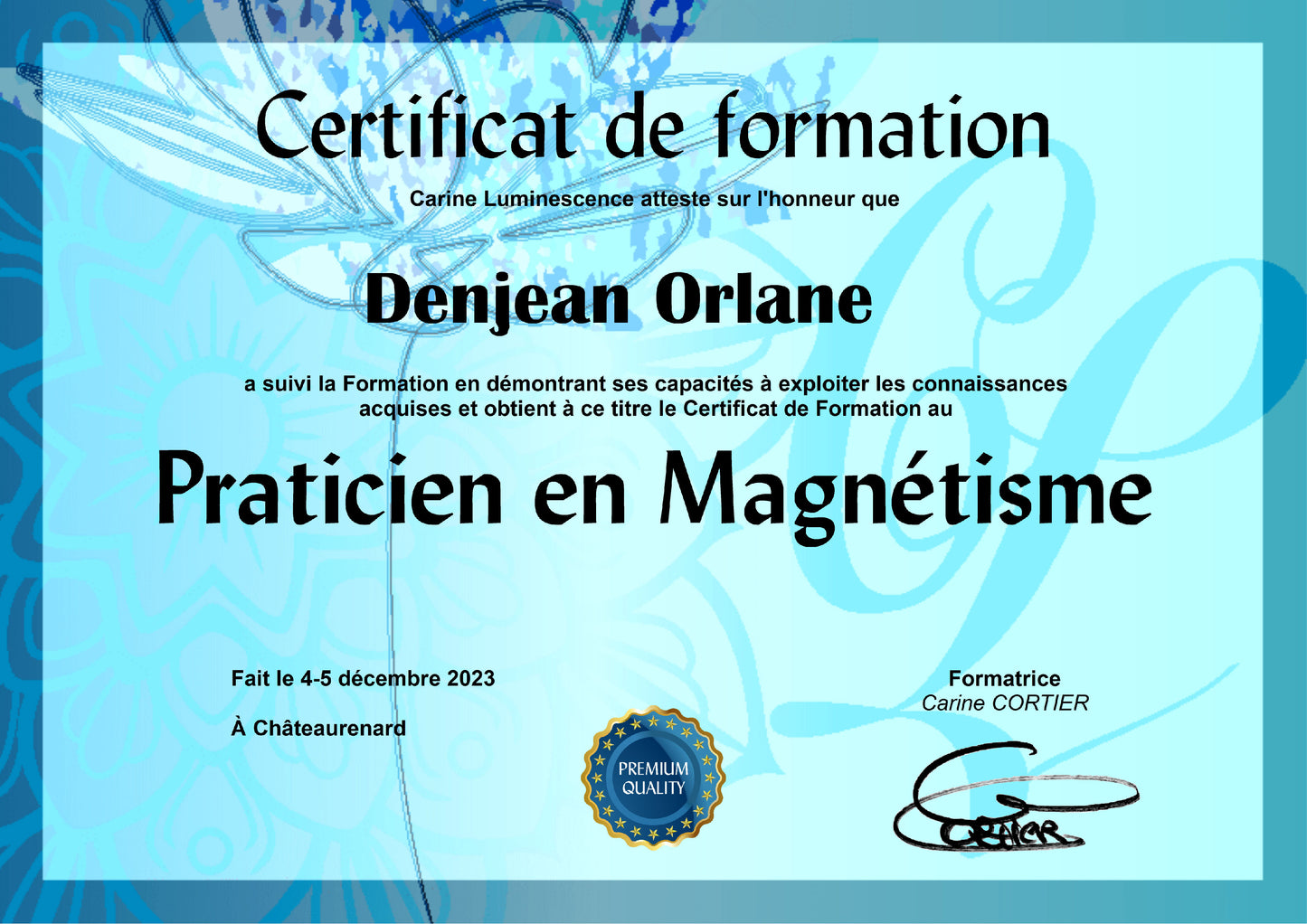 Formation de Praticien en Magnétisme et perfectionnement en pratique du Magnétisme